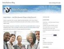 Tablet Screenshot of blog.internations.org